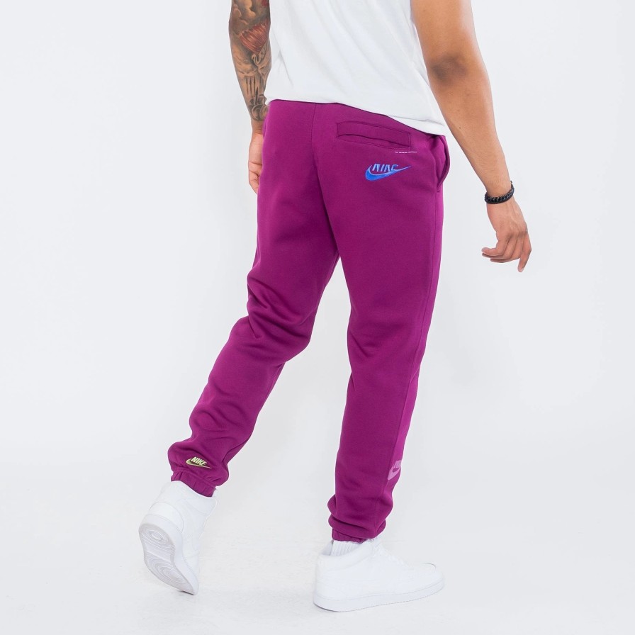Sweatpants | * Nike Glitch Print Sportswear Sport Essentials+ Joggers Sangria/Vivid Green