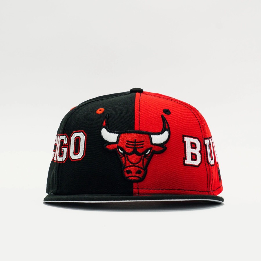 Snapback | * New Era Nba Chicago Bulls Team Split 9Fifty Snapback Black/Red