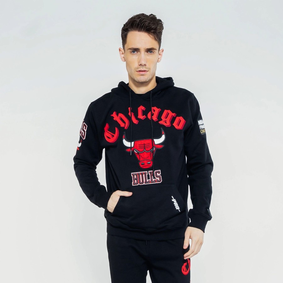 Hoodies | * Pro Standard Nba Chicago Bulls Luxury Athletic Collection Hoodie Black