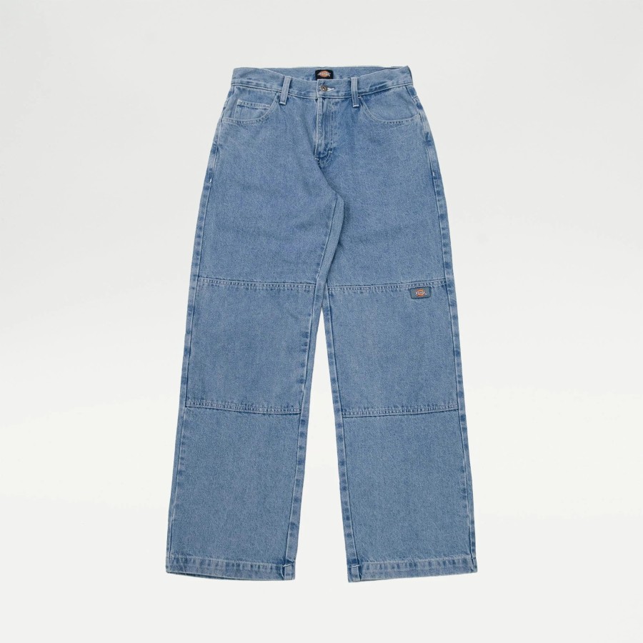 Jeans | * Dickies Loose Fit Double Knee Denim Stonewashed Indigo
