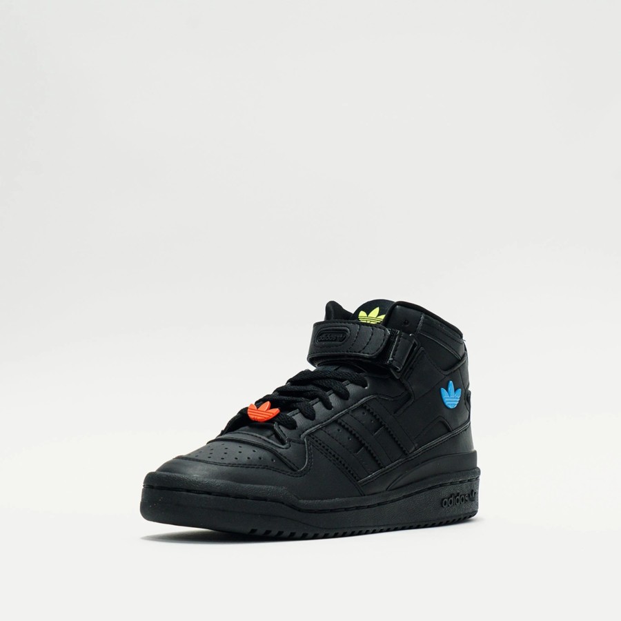 Big Kids | * Adidas Forum Mid (Big Kids) Core Black/Red
