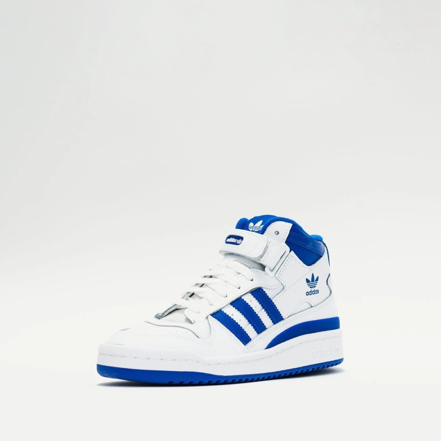 Big Kids | * Adidas Forum Mid (Big Kids) White/Royal Blue