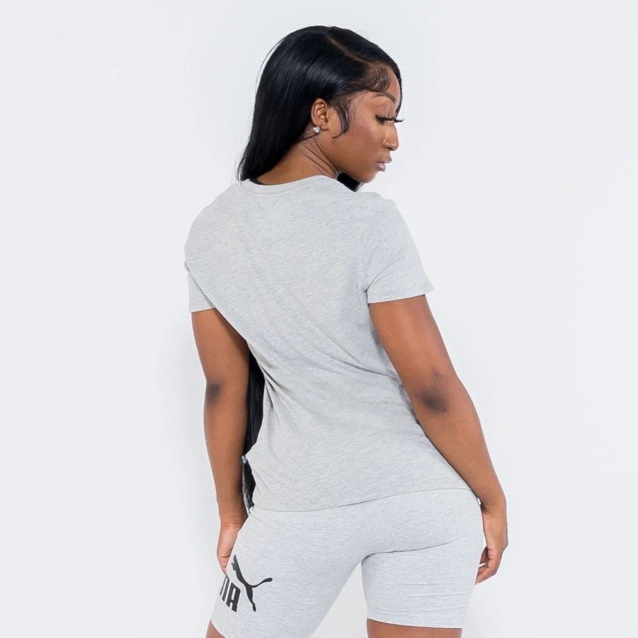 Tops | * Puma Essentials Logo Tee Light Grey Heather