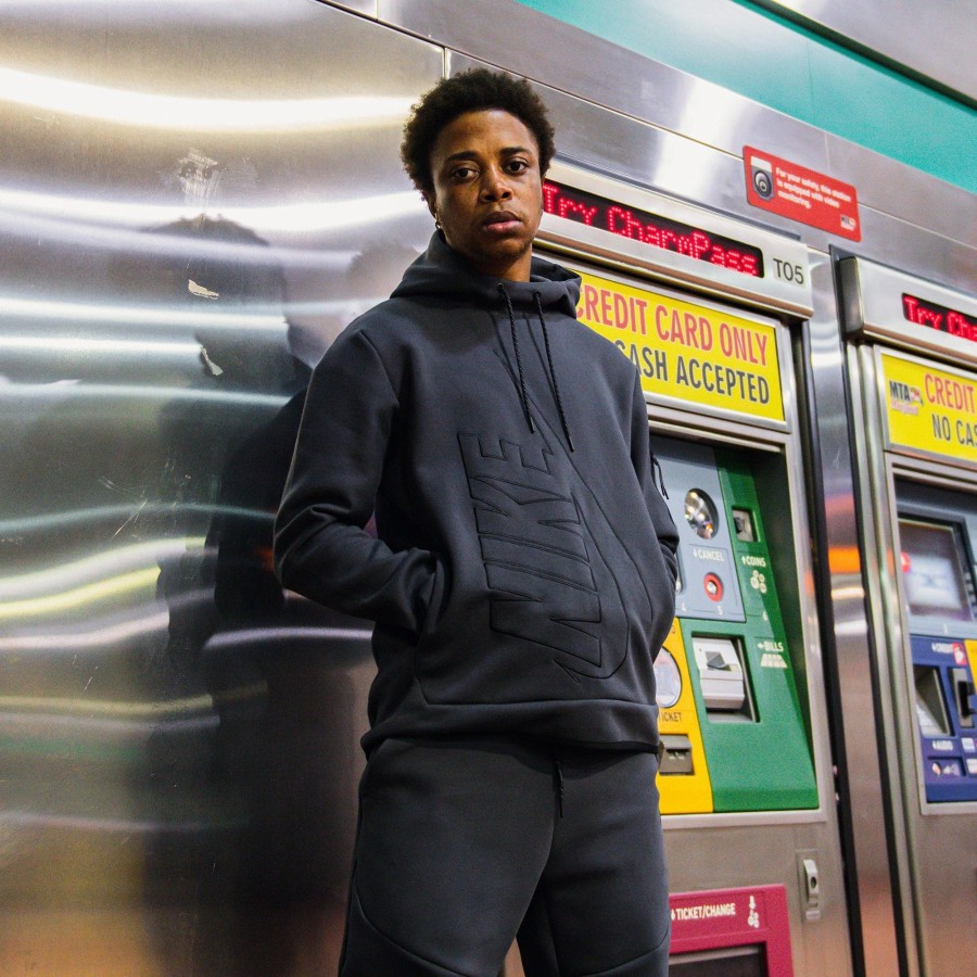 Hoodies | * Nike Tech Fleece Graphic Pullover Hoodie Dark Grey
