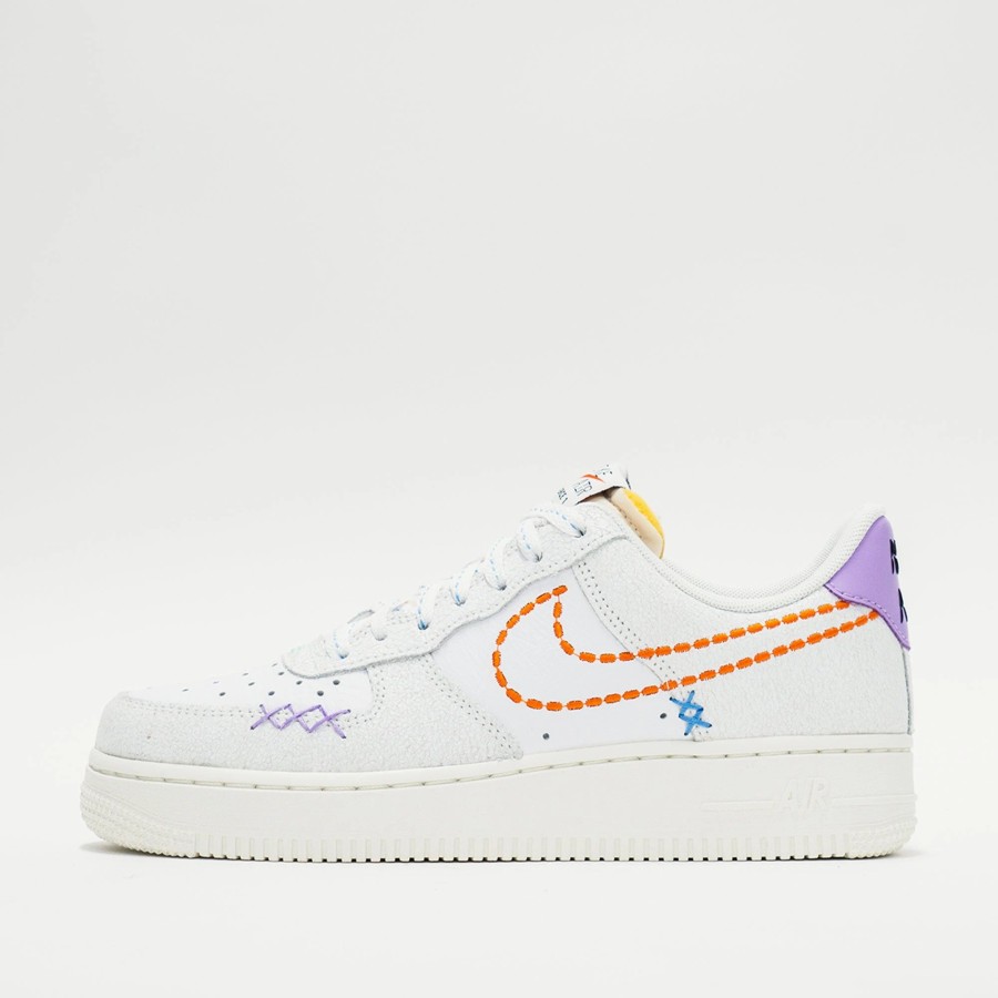 Sneakers | * Nike Air Force 1 '07 Se (W) White/Sail/Green Glow/Safety Orange