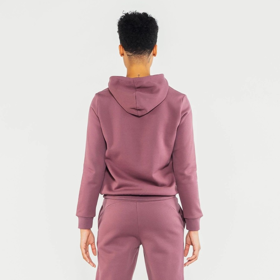 Tops | * Puma Essential Logo Hoodie Dusty Plum